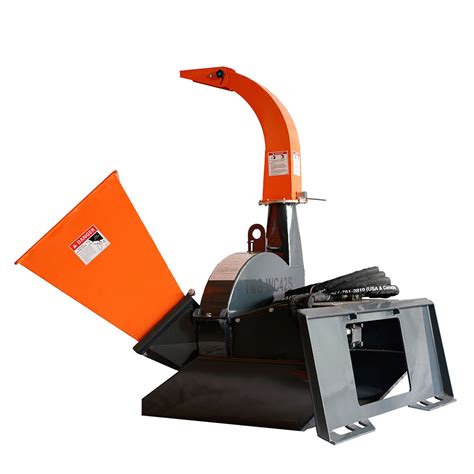 wood chipper for skid steer with 8 inch cap|industrial 4 skid steer wood chipper.